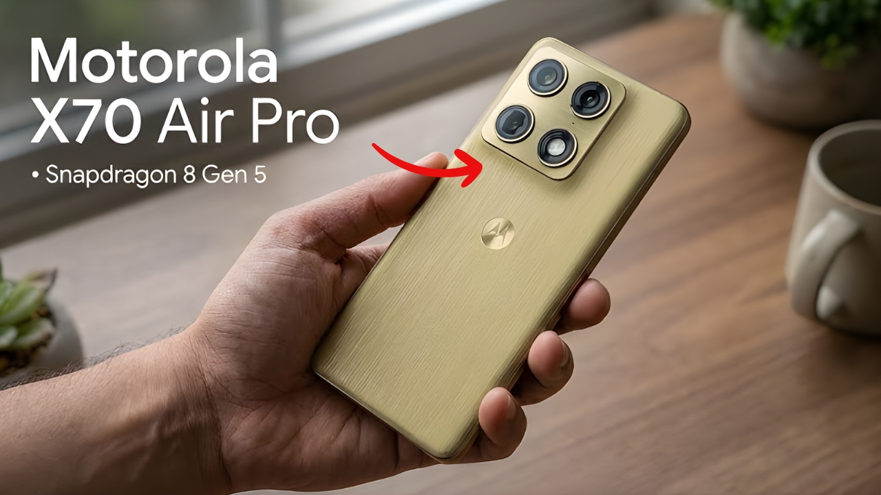 Moto X70 Air Pro 5G Launch Brings 165Hz AMOLED Display, Snapdragon 8 Gen 5 and 90W Charging