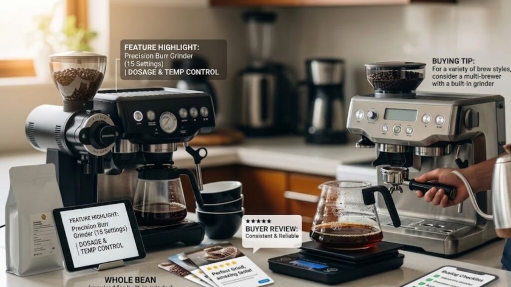 Coffee Makers With Grinders: Features, Reviews, and Buying Tips