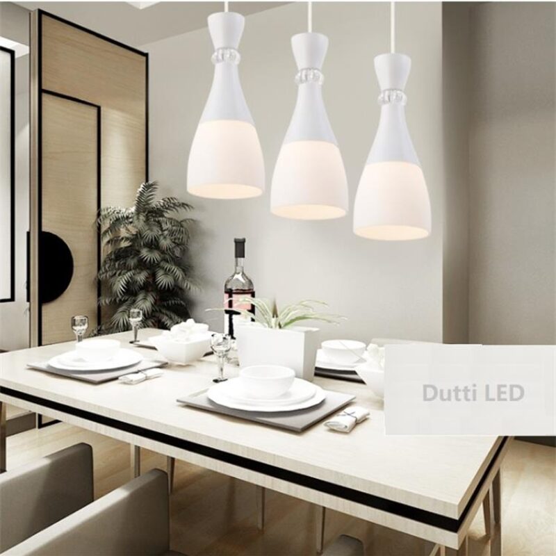 Dutti D0040 LED chandelier for Kitchen Island restaurant hanging line lamp three head single head lamps modern minimalist creative