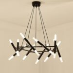 Dutti D0044 Nordic LED Chandelier living room Modern European minimalist Nestle creative bedroom dining room decoration LED Pendant Light Golden black