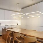 Dutti D0063 LED Pendant Light post modern minimalist atmosphere household Living room dinning room restaurant Hall lamp rectangle creative personality lighting