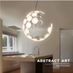 Dutti D0003 LED Pendant Light Designer fashion LED bar chandelier Modern minimalist living room creative restaurant White models with LED white Light Nordic bedroom